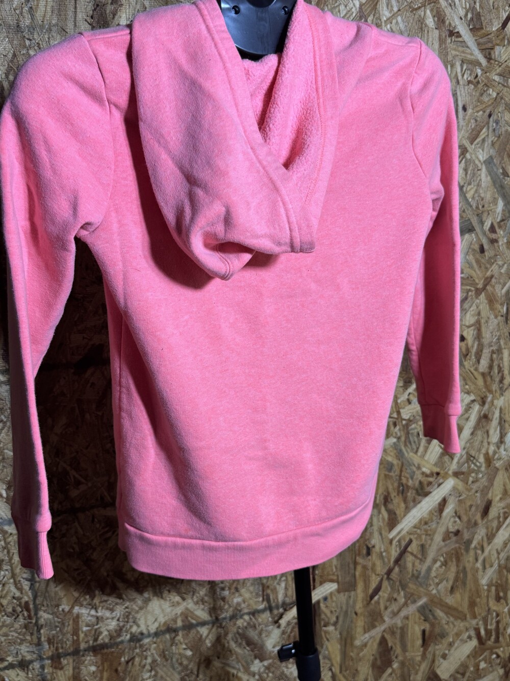 Pink Children's Fleece Lined Hoodie Rainbow Cat Graphic Sweatshirt